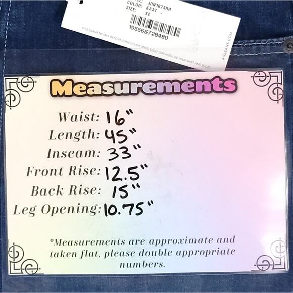 AG Adriano Goldschmied Alexxis Bootcut High Rise Jeans Medium Blue Wash Denim - Picture 10 of 10